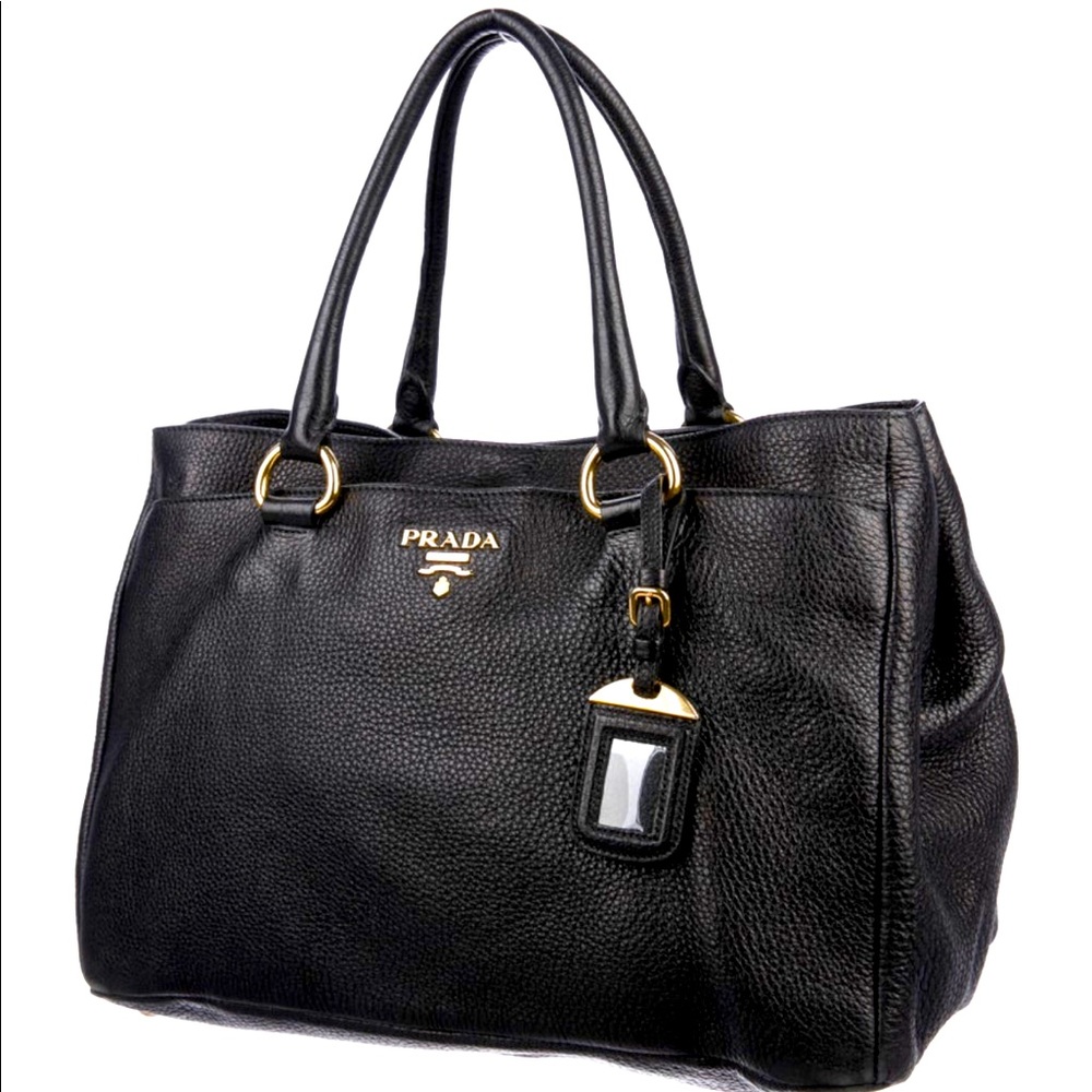 Prada Vitelli Daino Shoulder Bag-Authentic